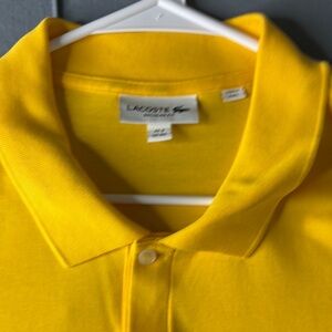 Lacoste Men's Yellow Polo Shirt